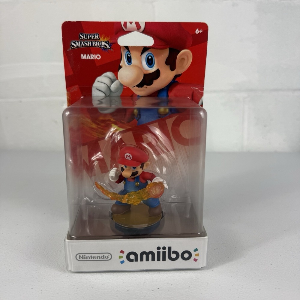 NIB 2014 MARIO STATUE FIGURE SUPER SMASH BROS AMIIBO NINTENDO WII U SWITCH 3DS